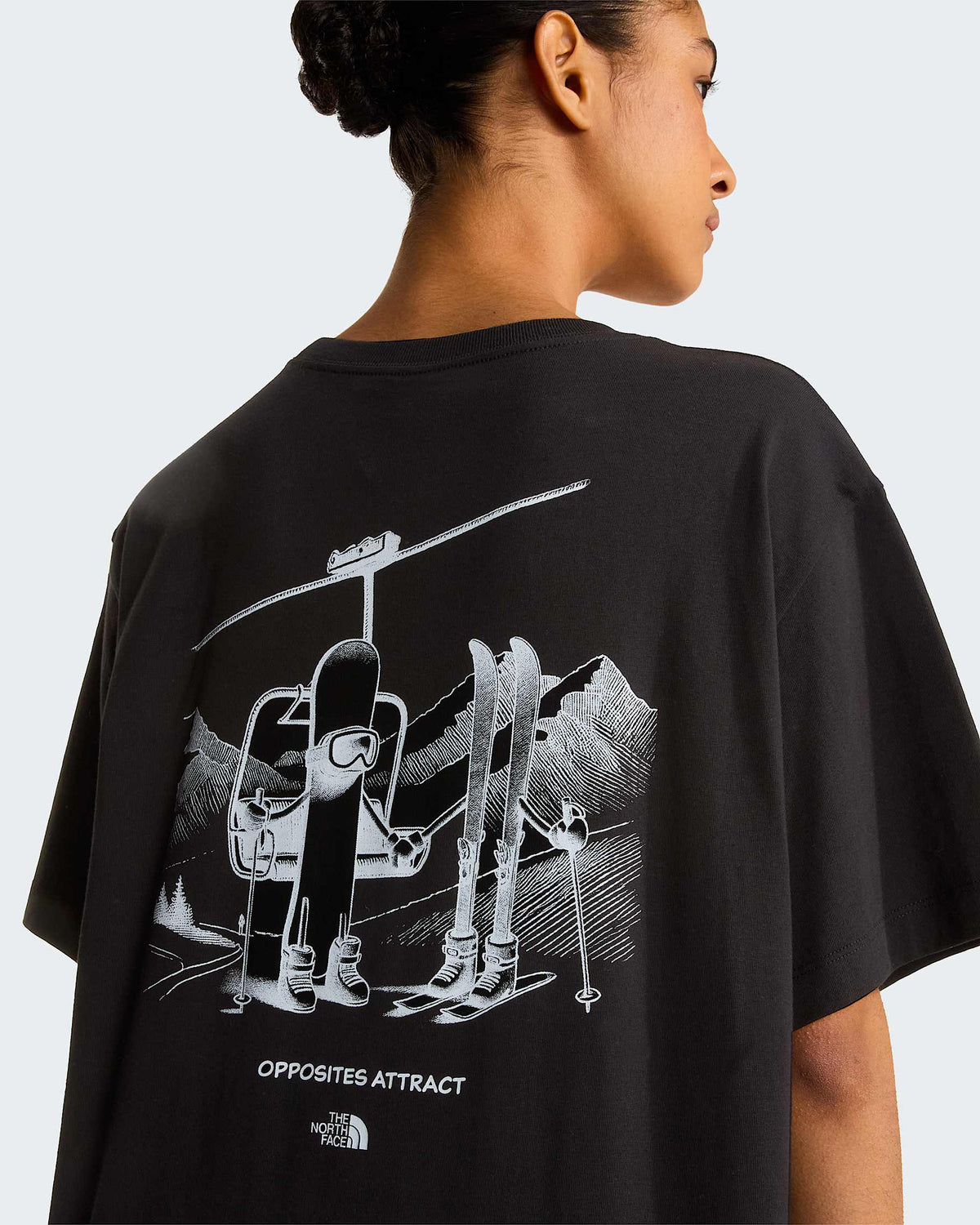 T-shirt Opposites Attract Relaxed Black