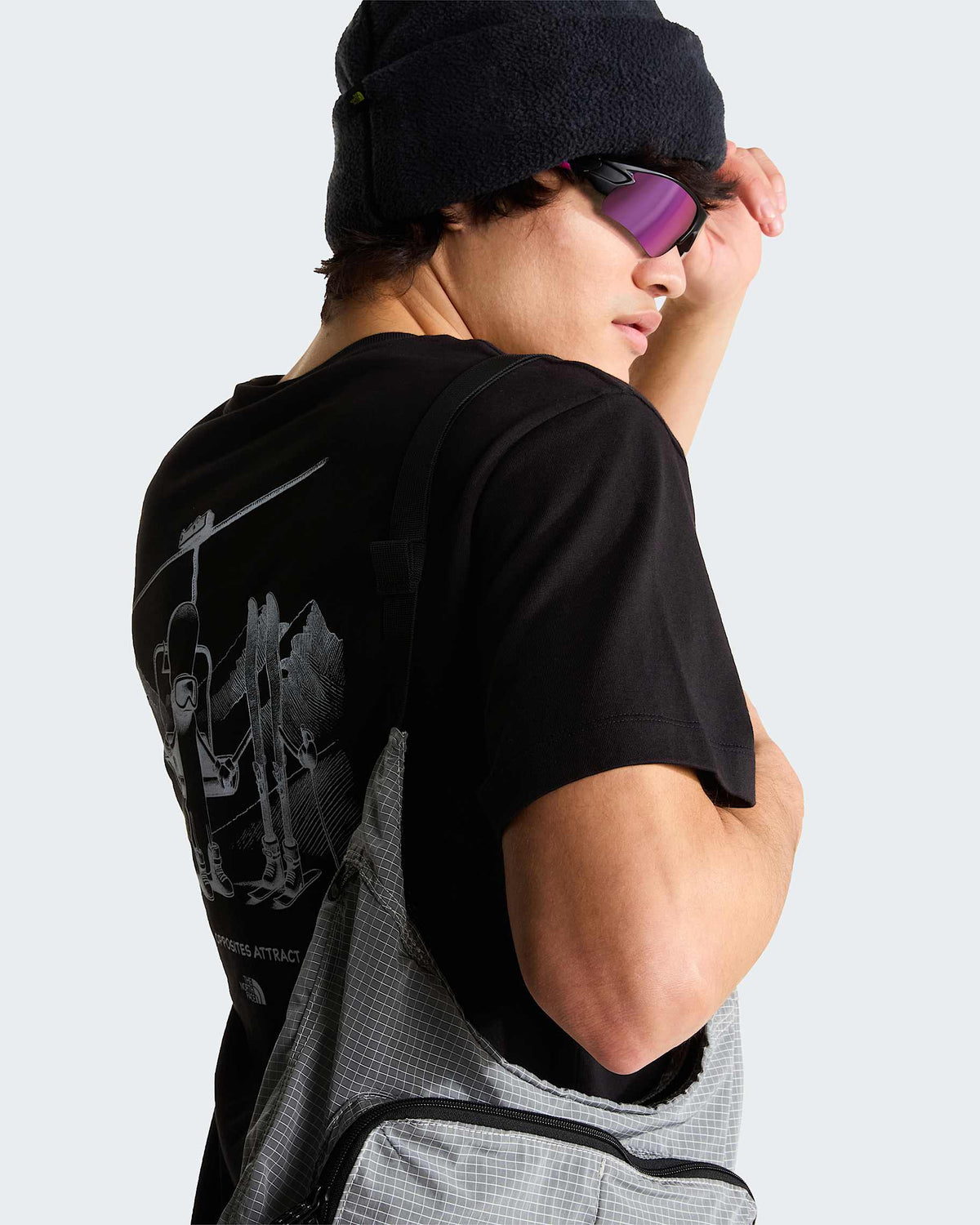 T-shirt Opposites Attract Relaxed Black