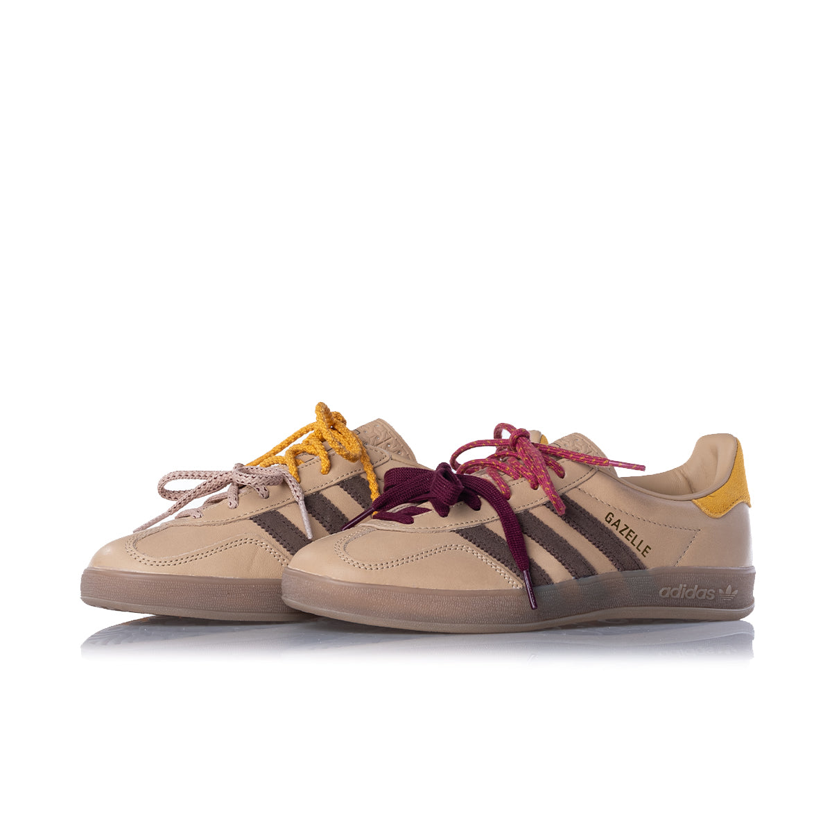 Sapatilhas Indoor Gazelle Femininas Magic Beige/Brown/Preloved Yellow
