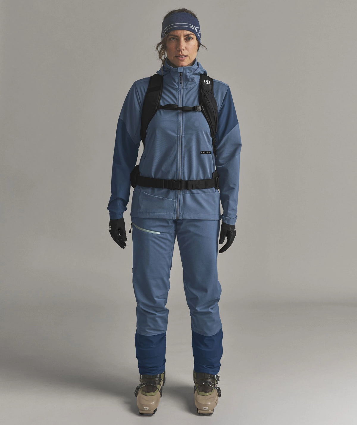 Pantaloni Ortler Softshell Plus Donna Light Nunatak