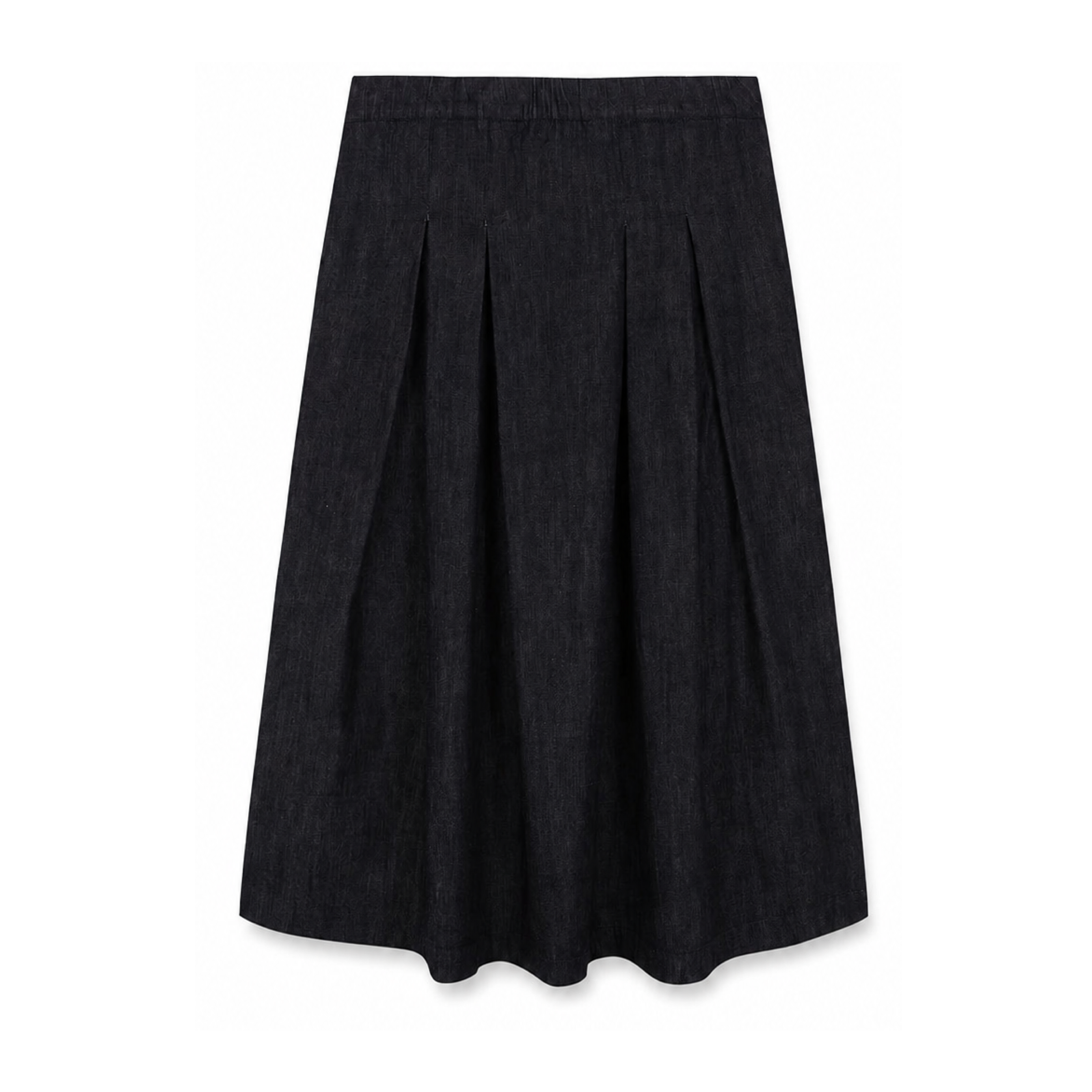 Women's College Skirt Denim Black