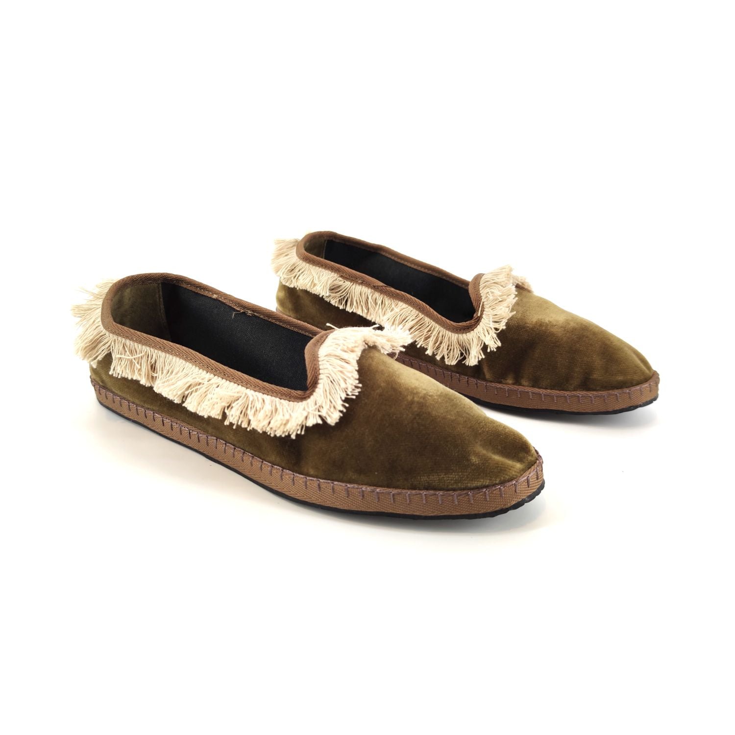 Allagiulia | Scarpe Friulane con Frangia Donna Verdi - Fabbrica Ski Sises