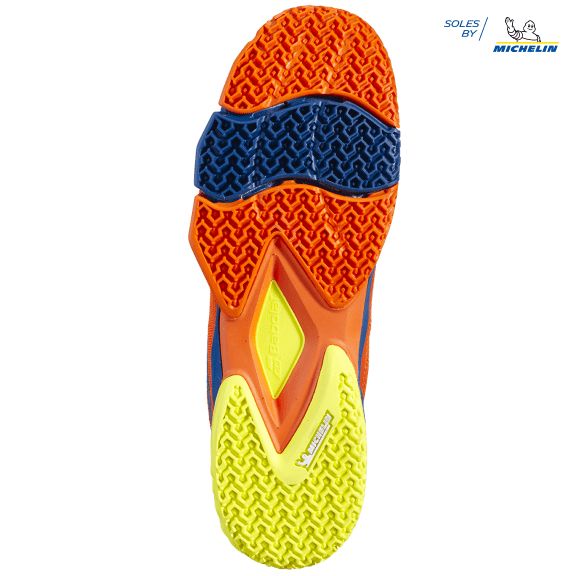 Babolat | Scarpe da Padel Jet Premura Uomo Orange/Dark Blue - Fabbrica Ski Sises