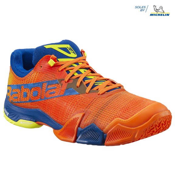 Babolat | Scarpe da Padel Jet Premura Uomo Orange/Dark Blue - Fabbrica Ski Sises