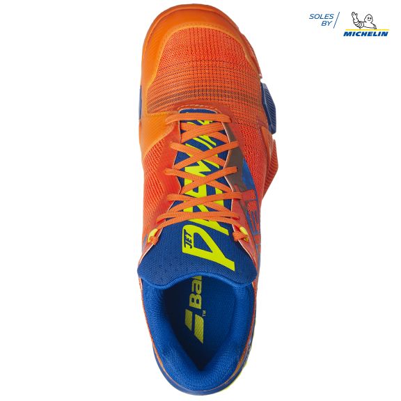 Babolat | Scarpe da Padel Jet Premura Uomo Orange/Dark Blue - Fabbrica Ski Sises