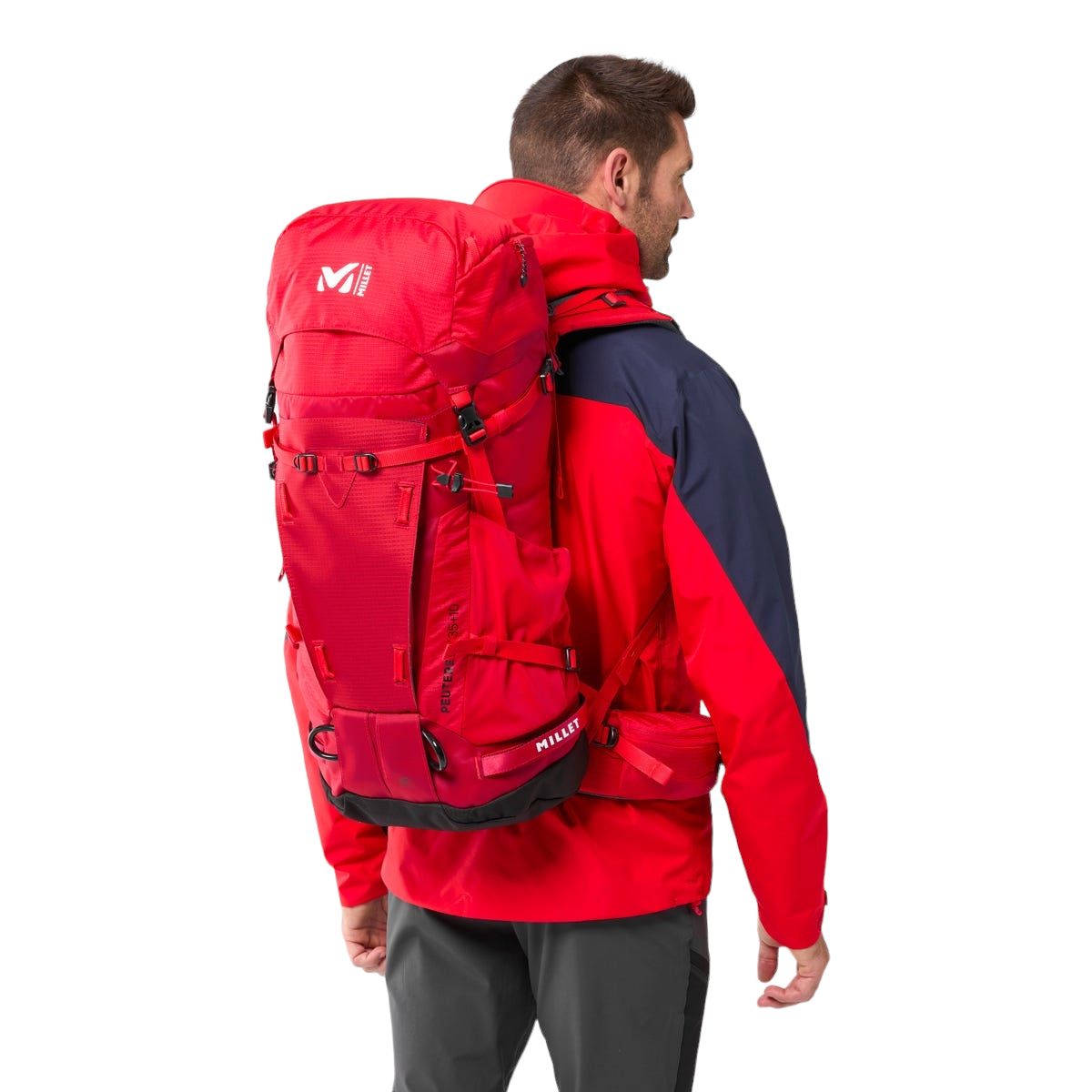 Millet | Zaino Peuterey Integrale 35+10 Red - Fabbrica Ski Sises