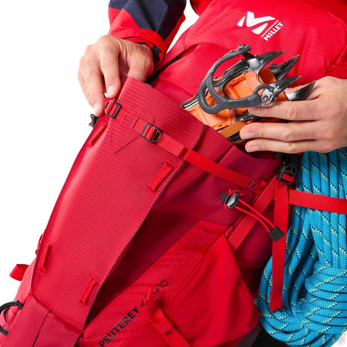 Millet | Zaino Peuterey Integrale 35+10 Red - Fabbrica Ski Sises