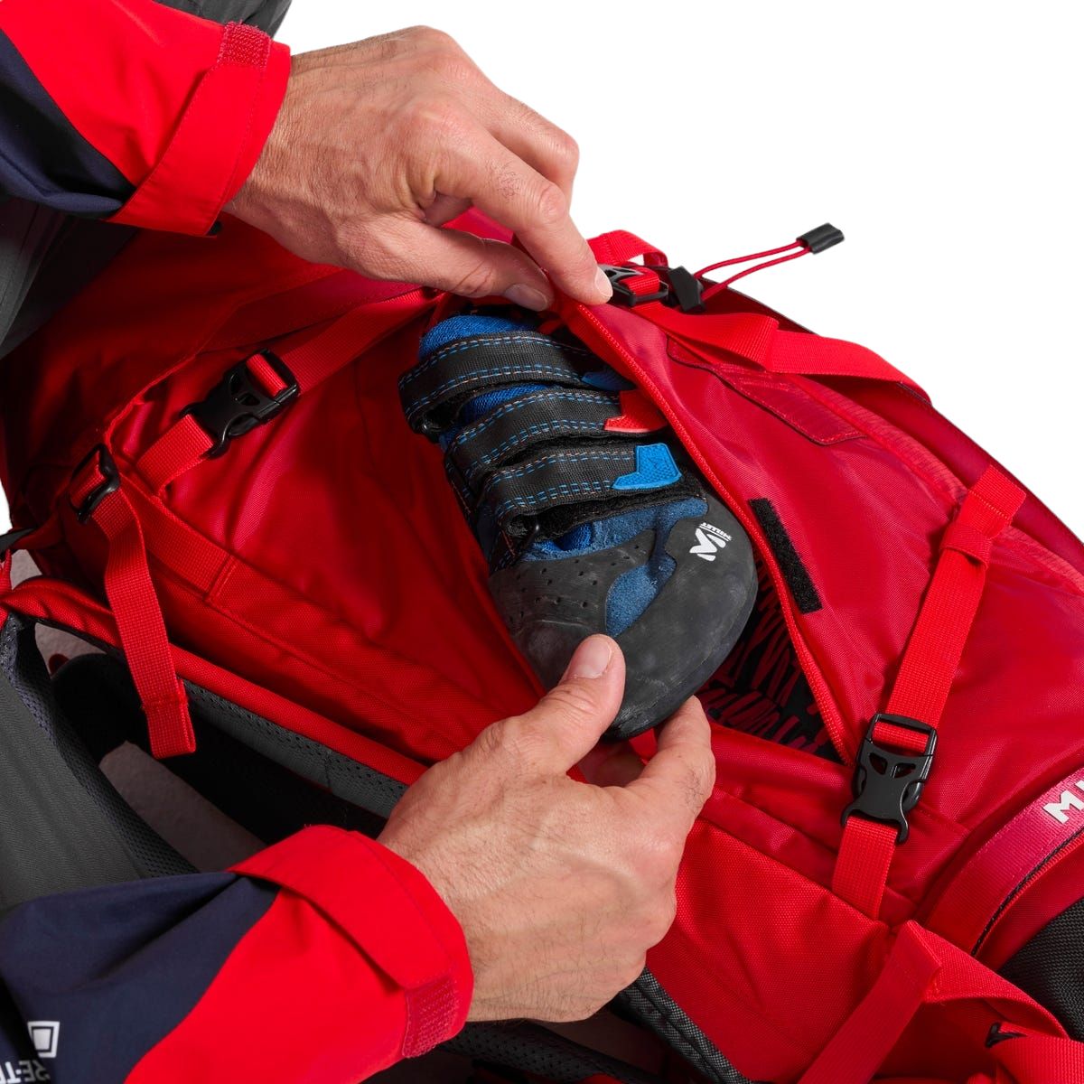 Millet | Zaino Peuterey Integrale 35+10 Red - Fabbrica Ski Sises