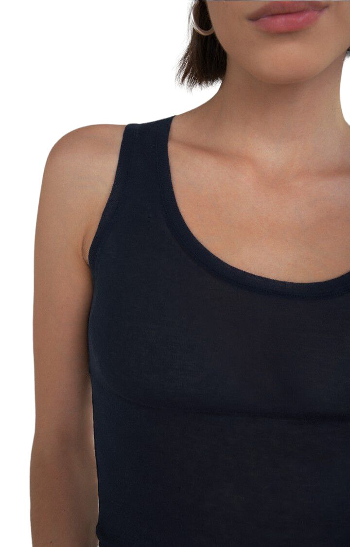 American Vintage | Canotta Massachusetts Donna Navy - Fabbrica Ski Sises