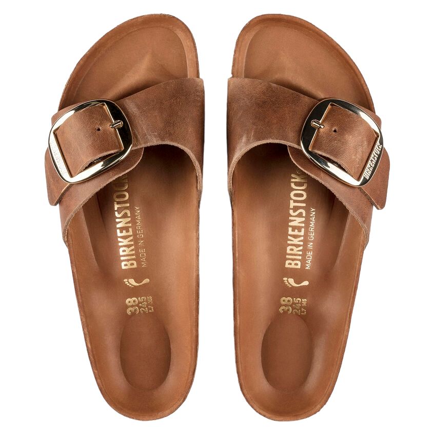 Birkenstock | Sandali Madrid Big Buckle Donna Cognac - Fabbrica Ski Sises