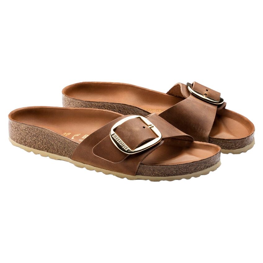 Birkenstock | Sandali Madrid Big Buckle Donna Cognac - Fabbrica Ski Sises