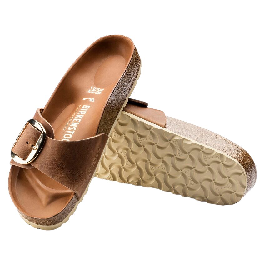 Birkenstock | Sandali Madrid Big Buckle Donna Cognac - Fabbrica Ski Sises