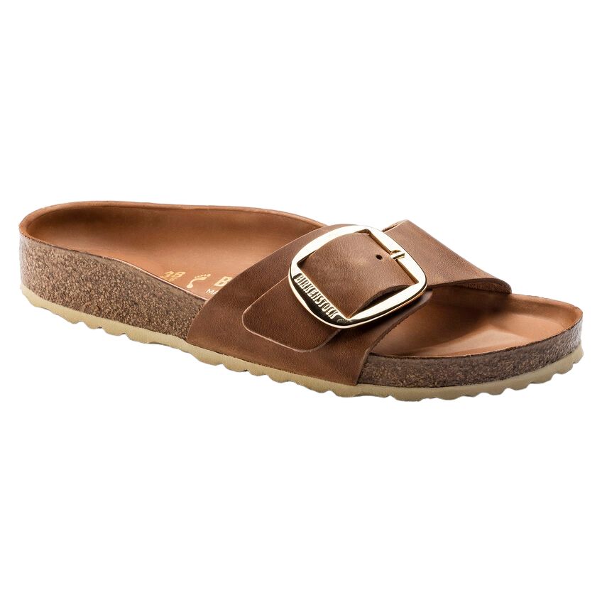 Birkenstock | Sandali Madrid Big Buckle Donna Cognac - Fabbrica Ski Sises