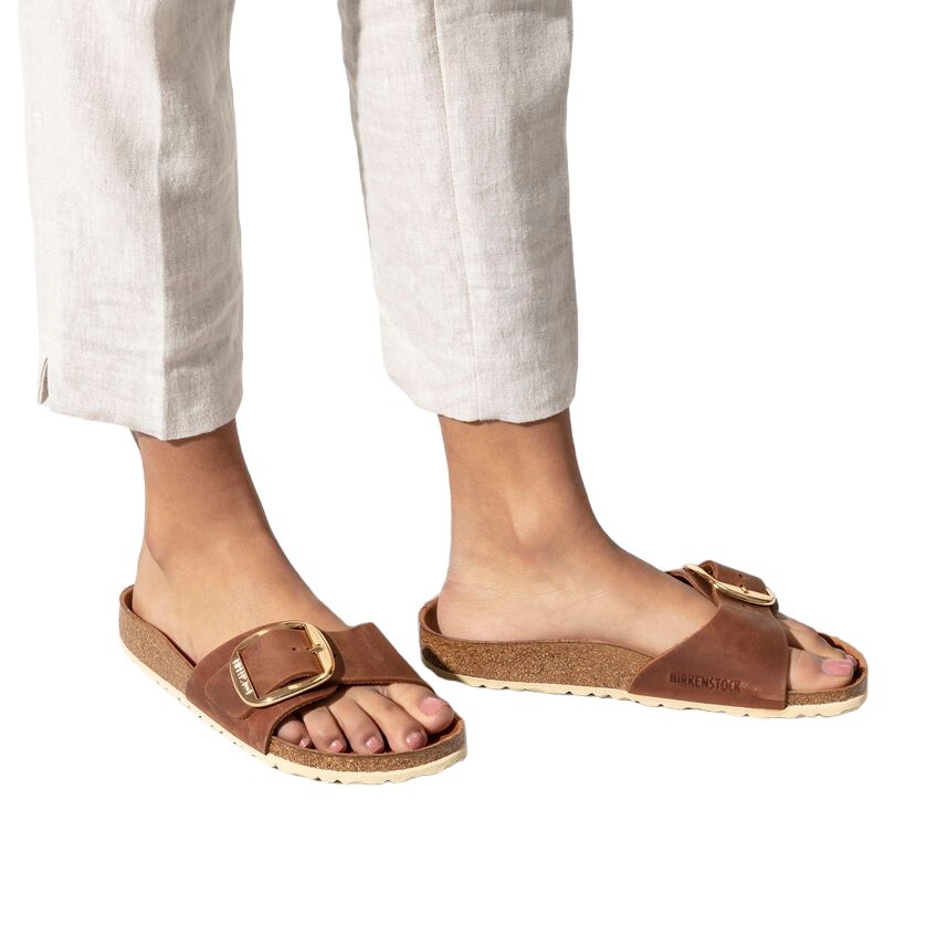 Birkenstock | Sandali Madrid Big Buckle Donna Cognac - Fabbrica Ski Sises