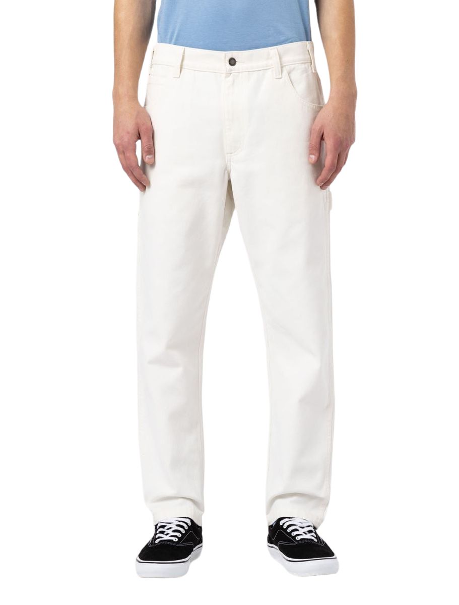 Dickies | Pantaloni Carpenter Uomo Stone Washed Cloud - Fabbrica Ski Sises