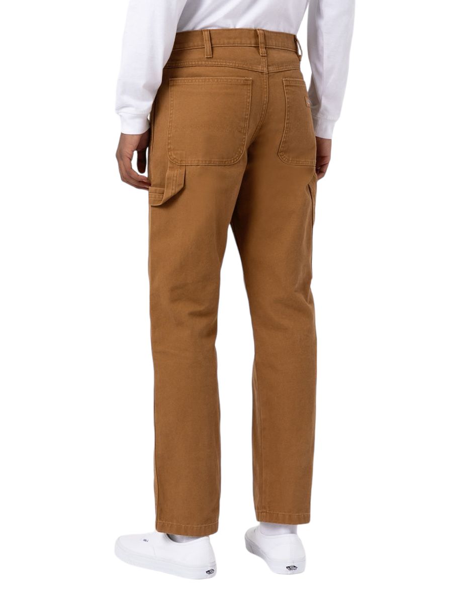 Dickies | Pantaloni Carpenter Uomo Stone Washed Brown Duck - Fabbrica Ski Sises