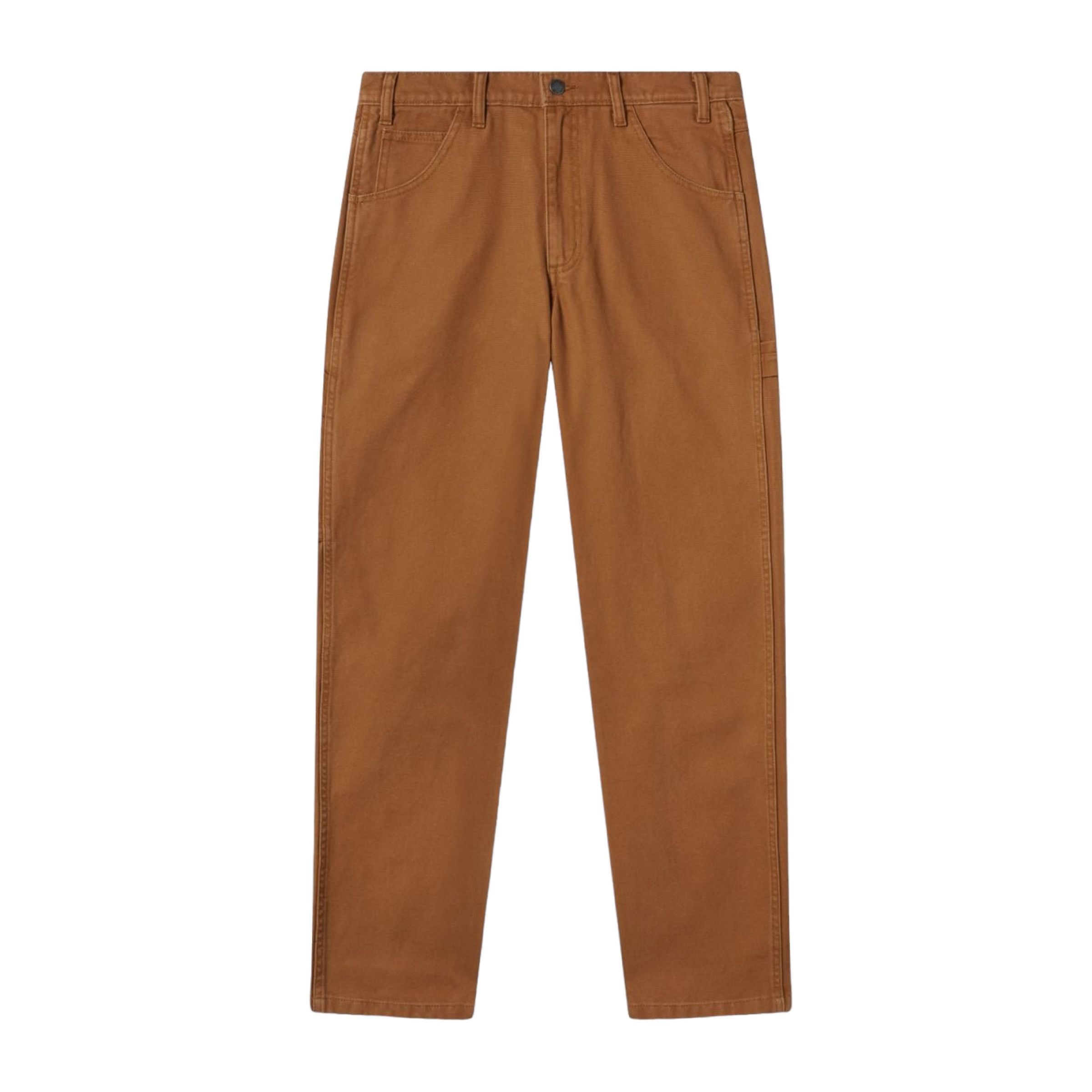 Dickies | Pantaloni Carpenter Uomo Stone Washed Brown Duck - Fabbrica Ski Sises