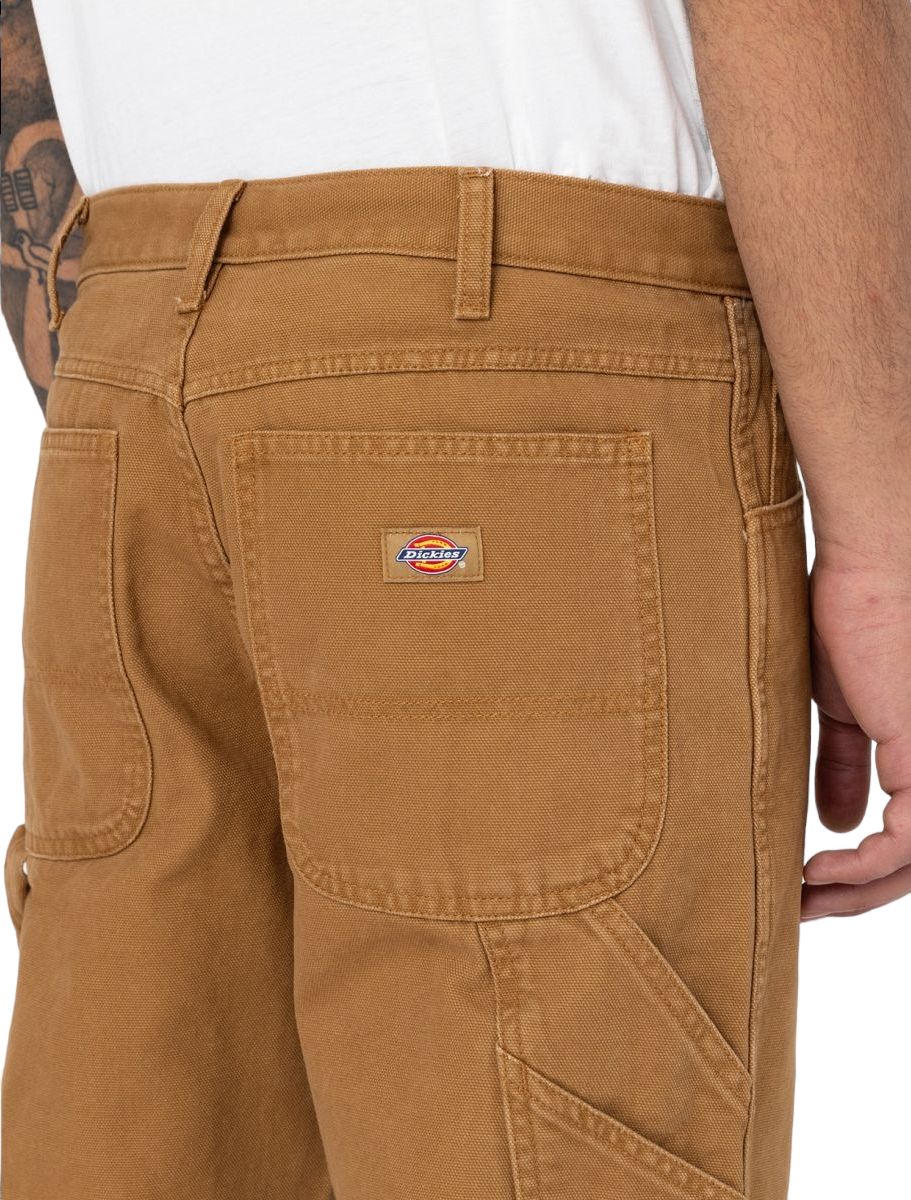 Dickies | Pantaloni Carpenter Uomo Stone Washed Brown Duck - Fabbrica Ski Sises