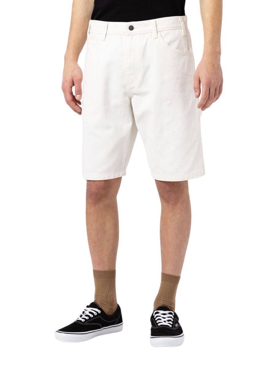 Dickies | Pantaloncini Duck Canvas Uomo Stone Washed Cloud - Fabbrica Ski Sises