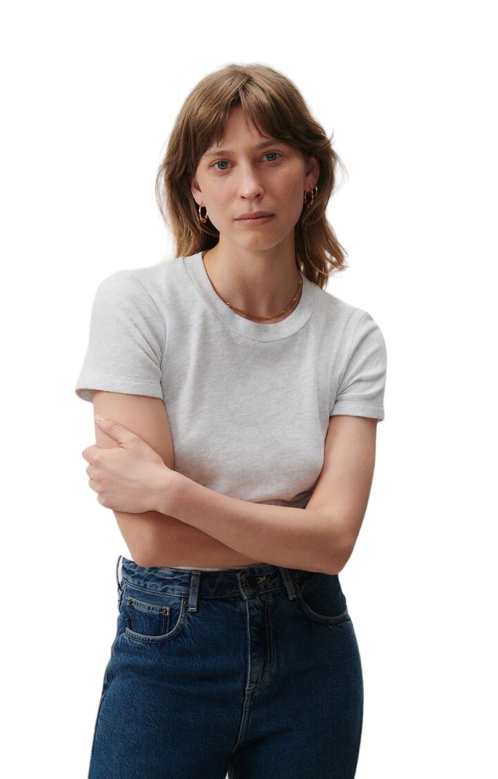 American Vintage | T-shirt Sonoma Donna Arctic Melange - Fabbrica Ski Sises