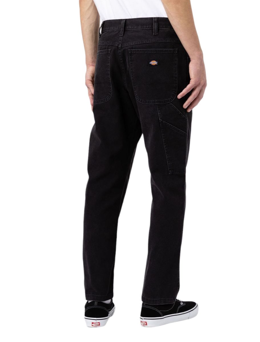 Dickies | Pantaloni Carpenter Uomo Stone Washed Black - Fabbrica Ski Sises
