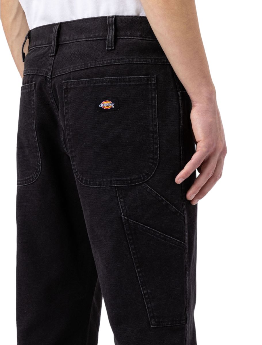 Dickies | Pantaloni Carpenter Uomo Stone Washed Black - Fabbrica Ski Sises
