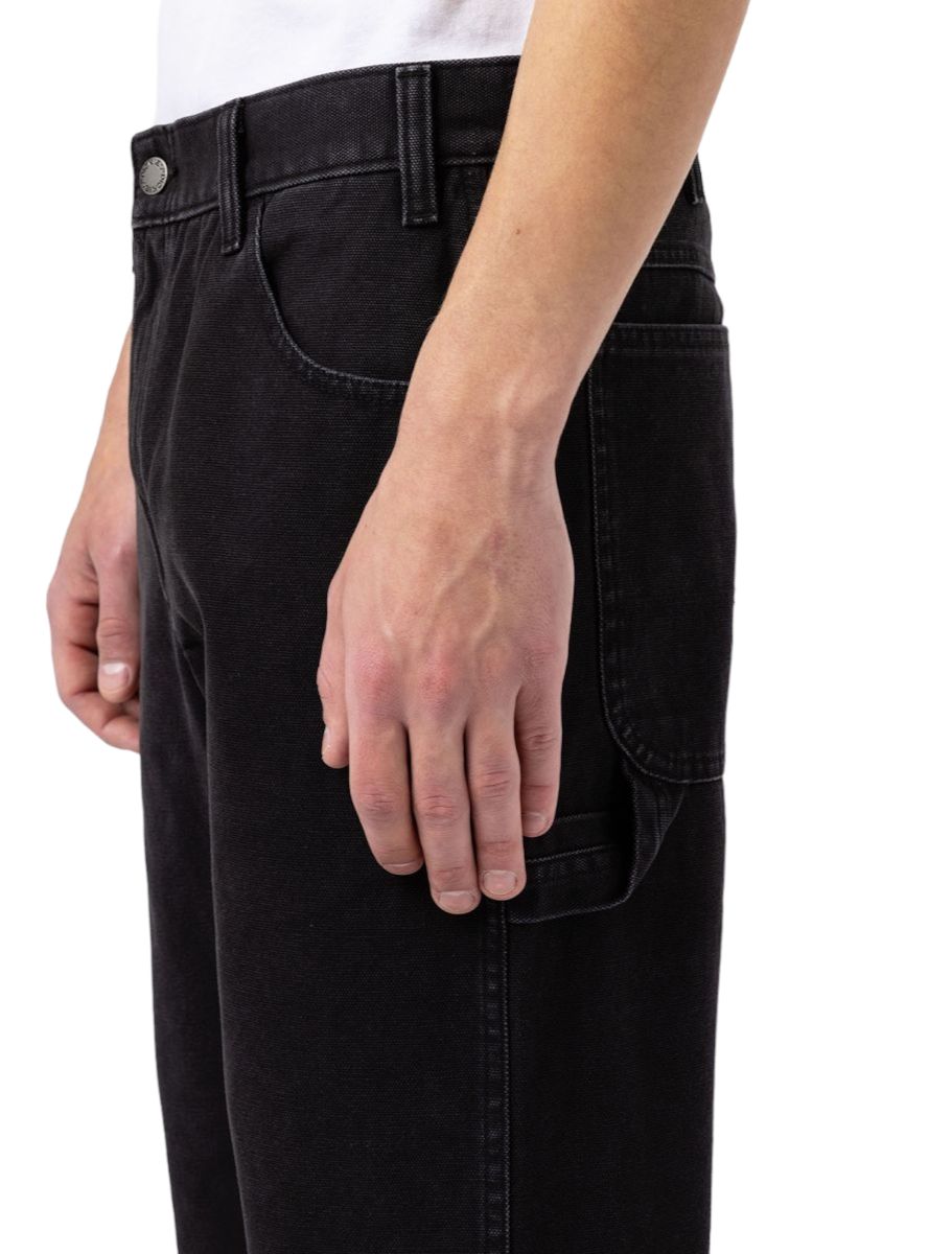 Dickies | Pantaloni Carpenter Uomo Stone Washed Black - Fabbrica Ski Sises