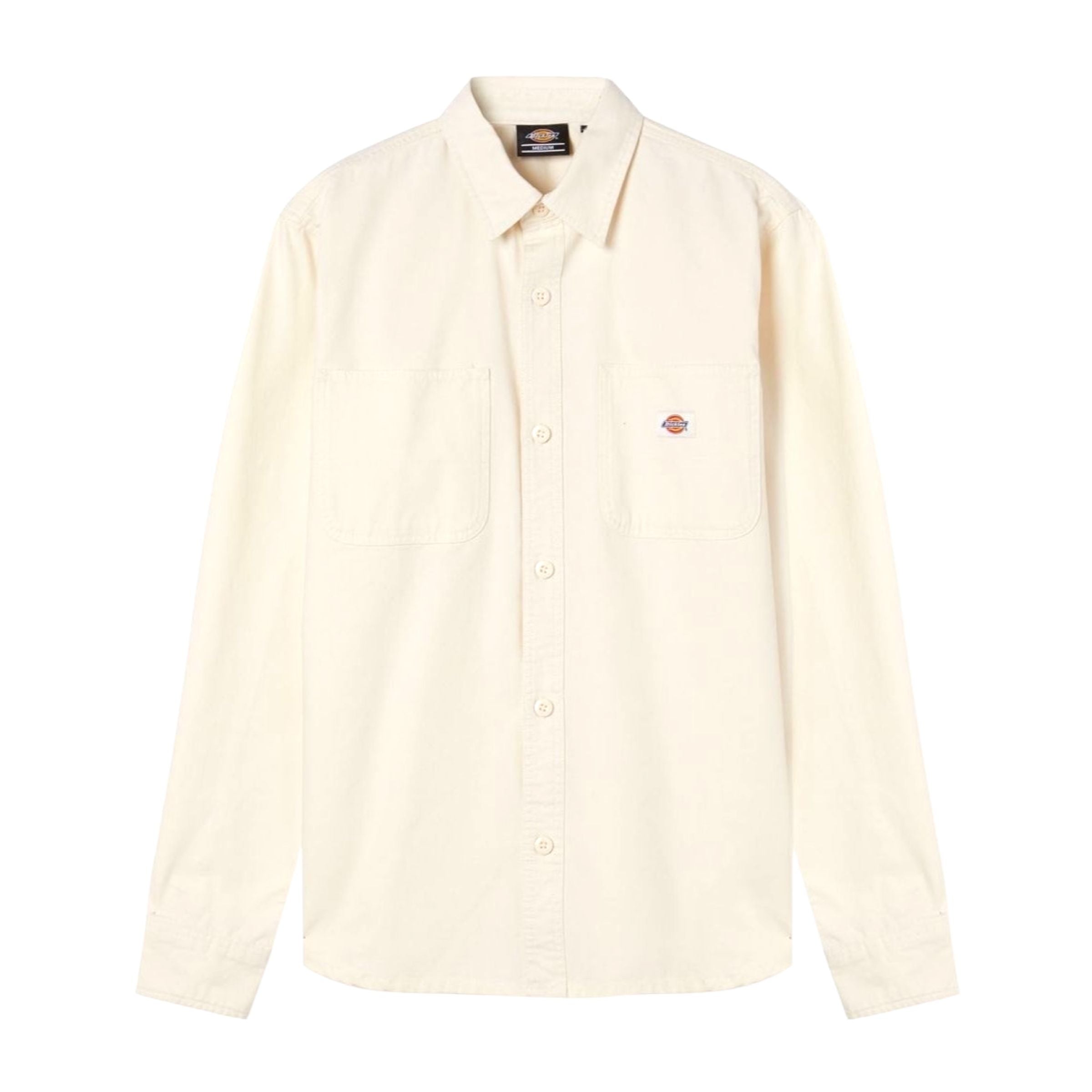 Dickies | Camicia Duck Canvas Uomo Stone Washed Cloud - Fabbrica Ski Sises