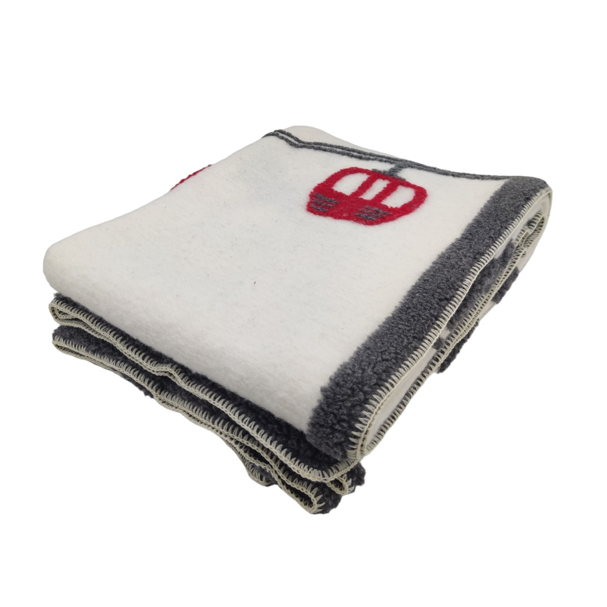 Biella Fabrics | Coperta Alta Quota White - Fabbrica Ski Sises