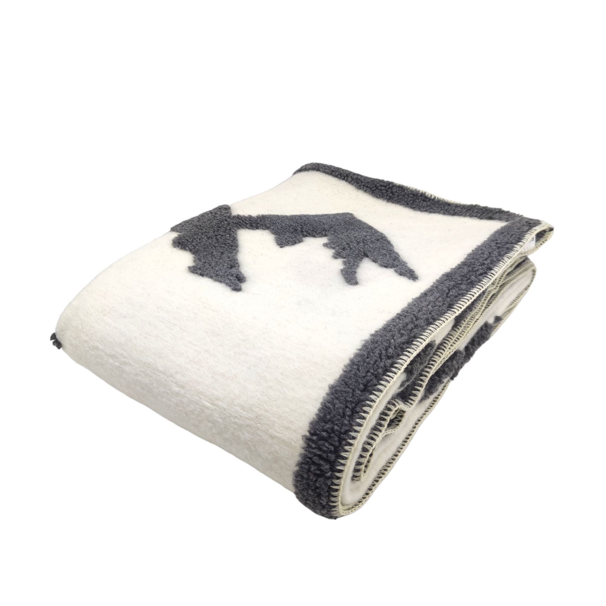 Biella Fabrics | Coperta Alta Quota White - Fabbrica Ski Sises