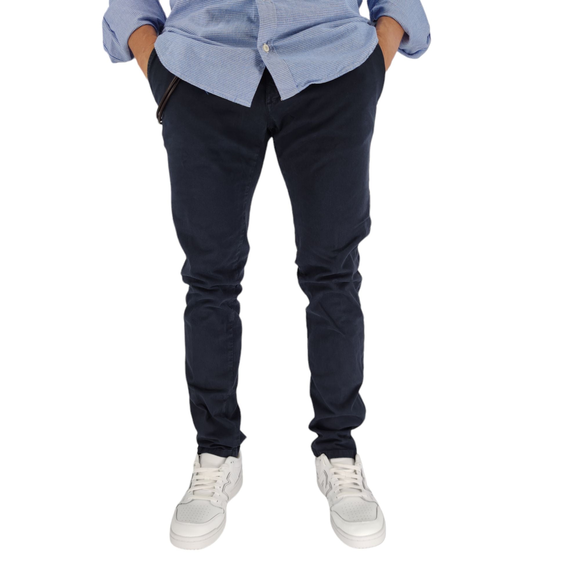 Modfitter | Pantaloni Carnaby Gabardina Uomo Dark Navy - Fabbrica Ski Sises