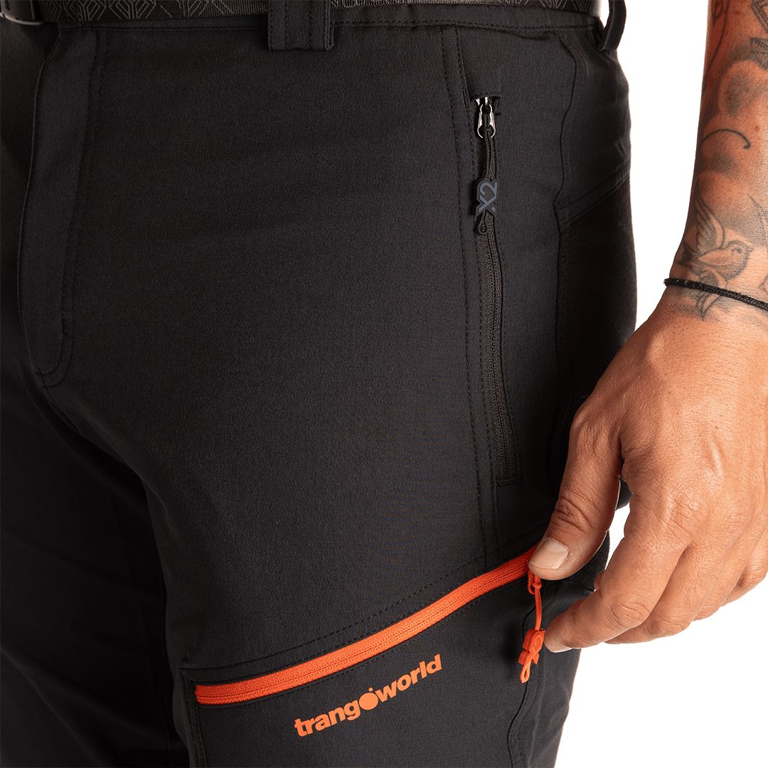 Trangoworld | Pantaloni TRX2 Dura Pro Uomo Black - Fabbrica Ski Sises