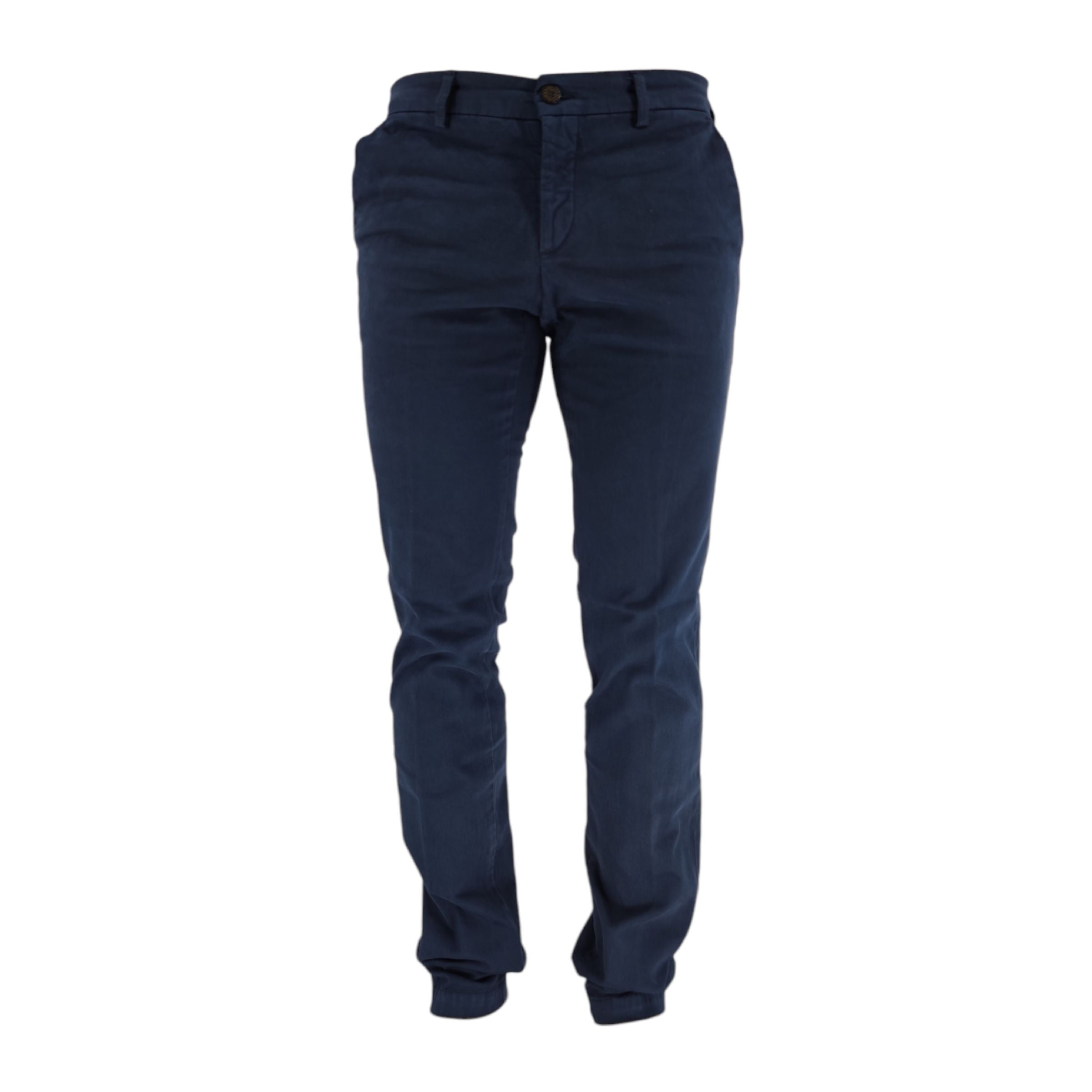 Maison Clochard | Pantaloni Millard Cigarette Uomo Blue Navy - Fabbrica Ski Sises