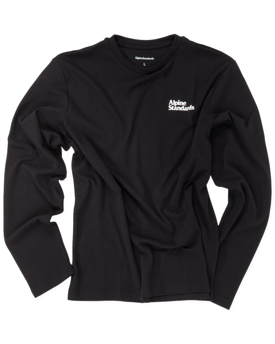 Alpinestandards | T-shirt Gogna Long Uomo Black - Fabbrica Ski Sises