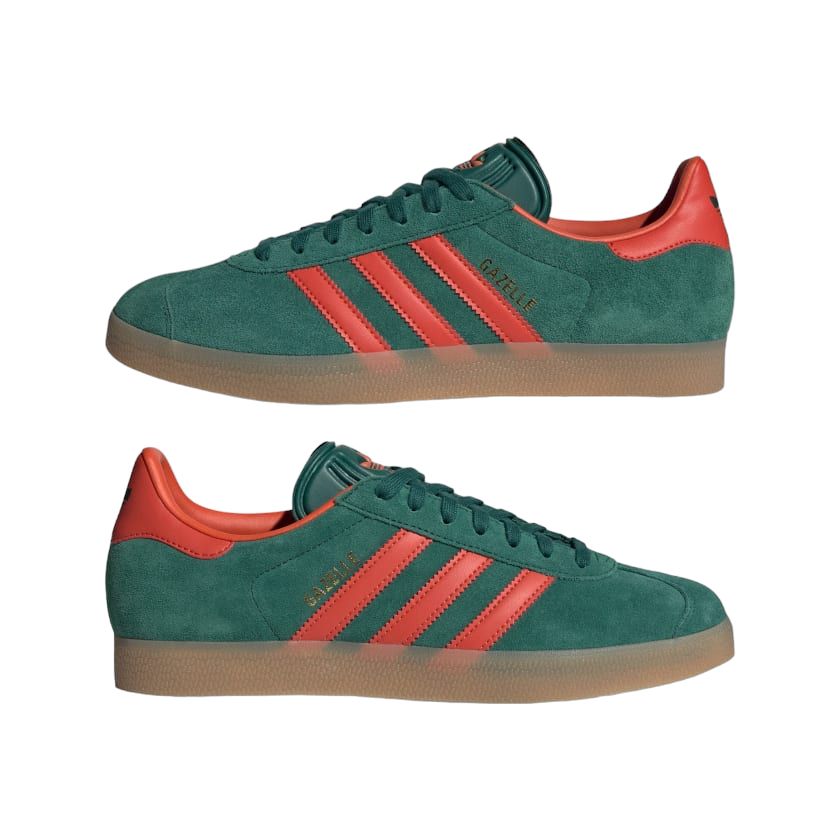 Adidas | Scarpe Gazelle Collegiate Green/Preloved Red/Gum - Fabbrica Ski Sises