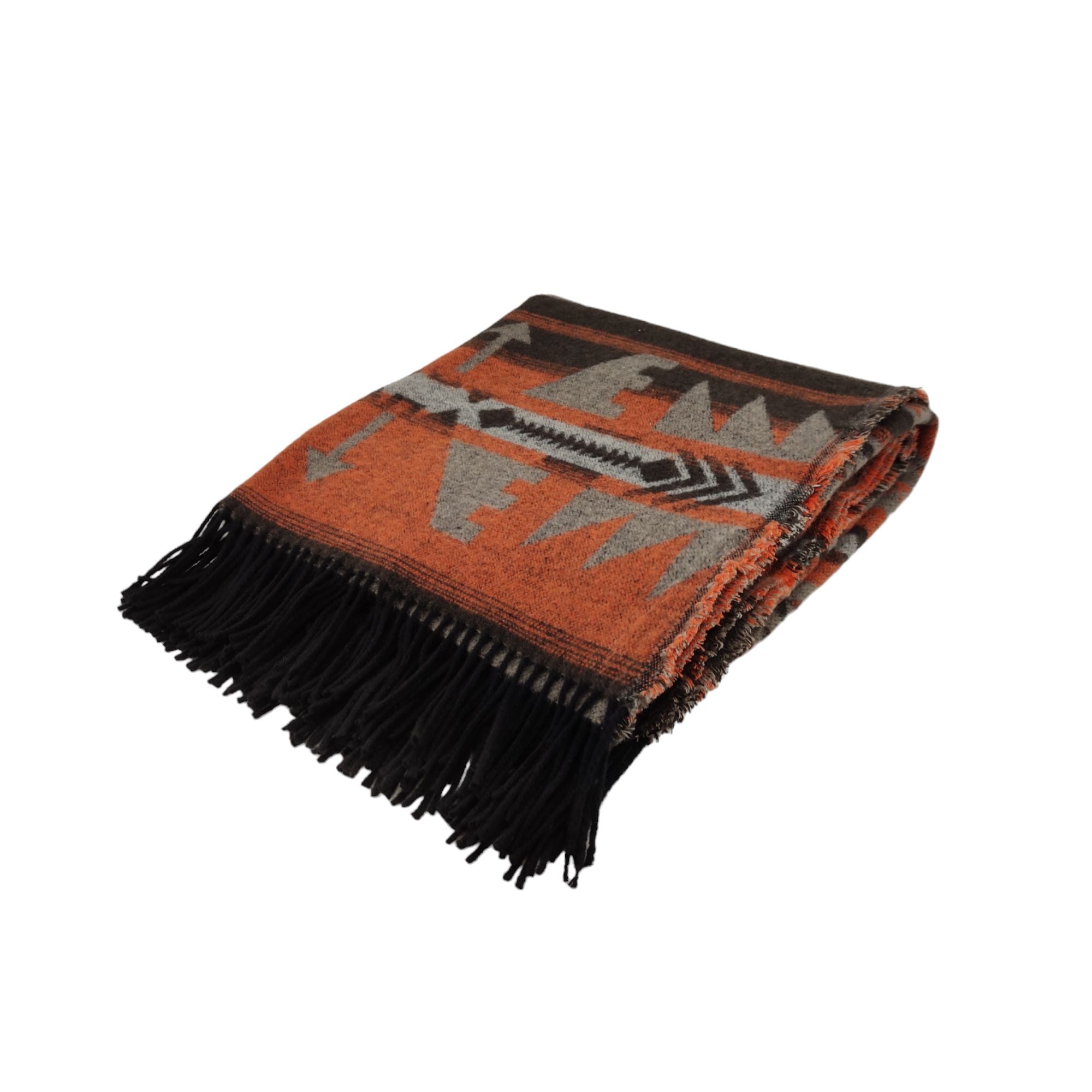 Biella Fabrics | Coperta Yellowstone Orange - Fabbrica Ski Sises