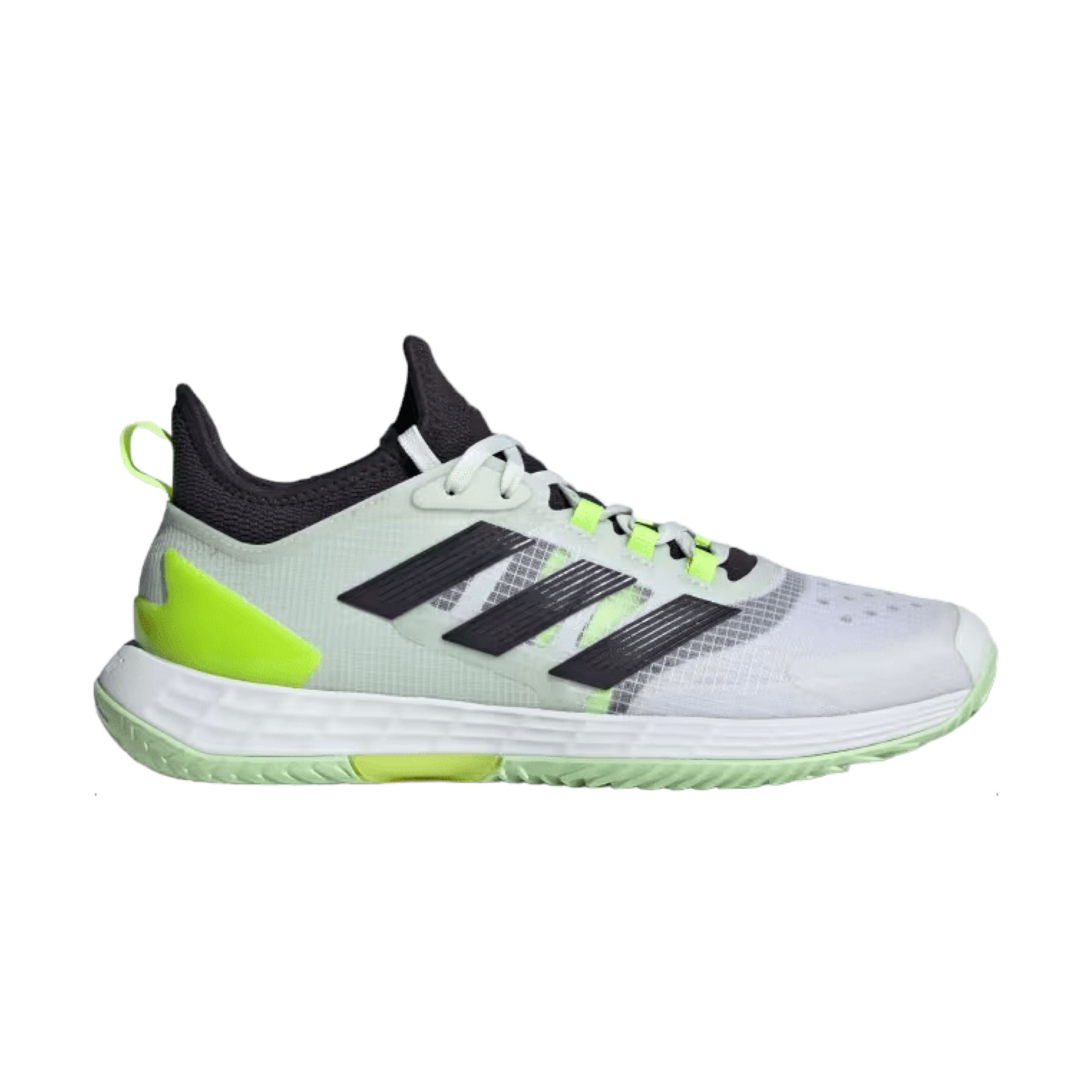 Men's Adizero Ubersonic 4.1 Tennis Shoes Cloud White/Aurora Black/Lucid Lemon
