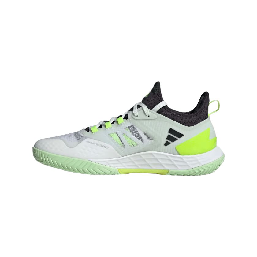 Men's Adizero Ubersonic 4.1 Tennis Shoes Cloud White/Aurora Black/Lucid Lemon