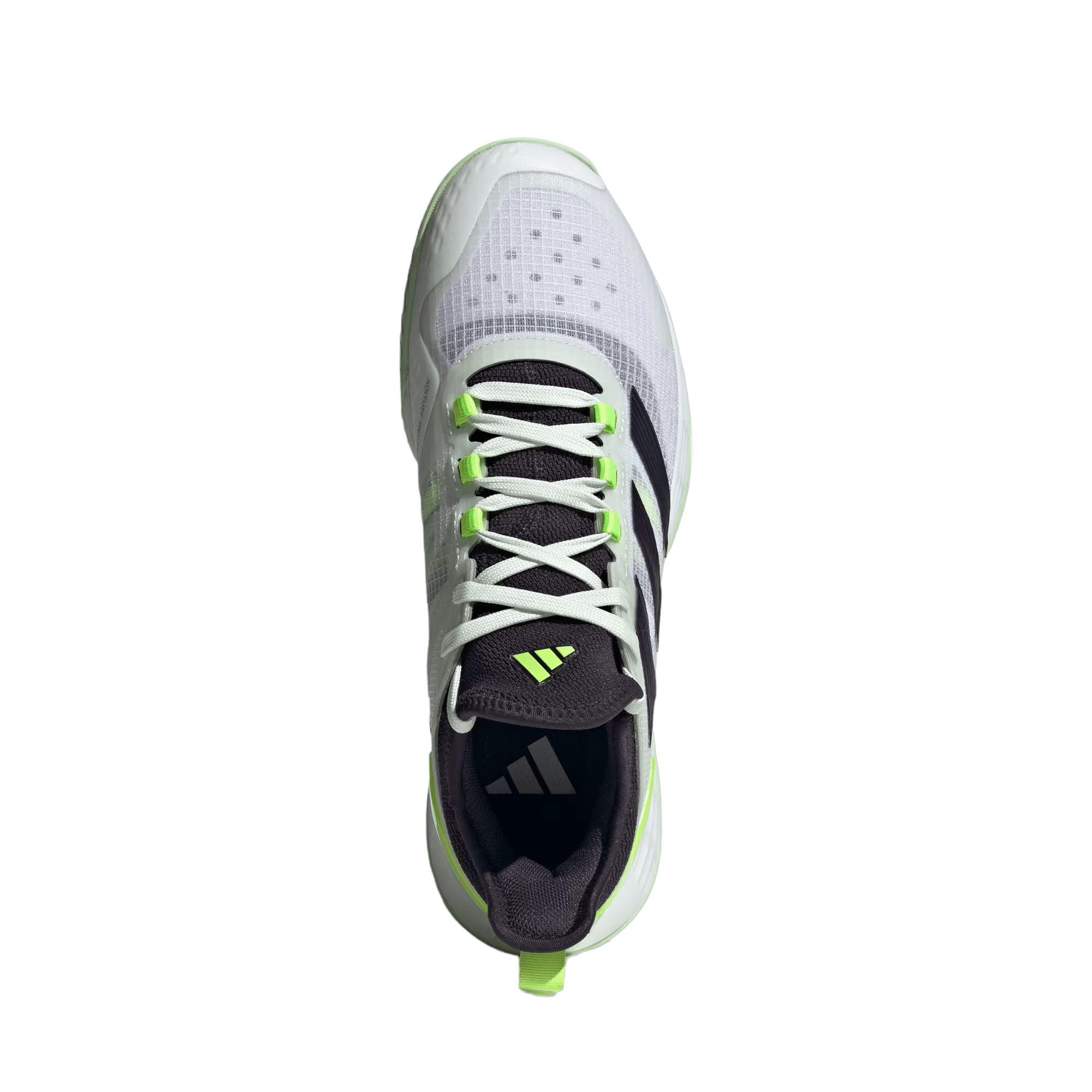 Men's Adizero Ubersonic 4.1 Tennis Shoes Cloud White/Aurora Black/Lucid Lemon