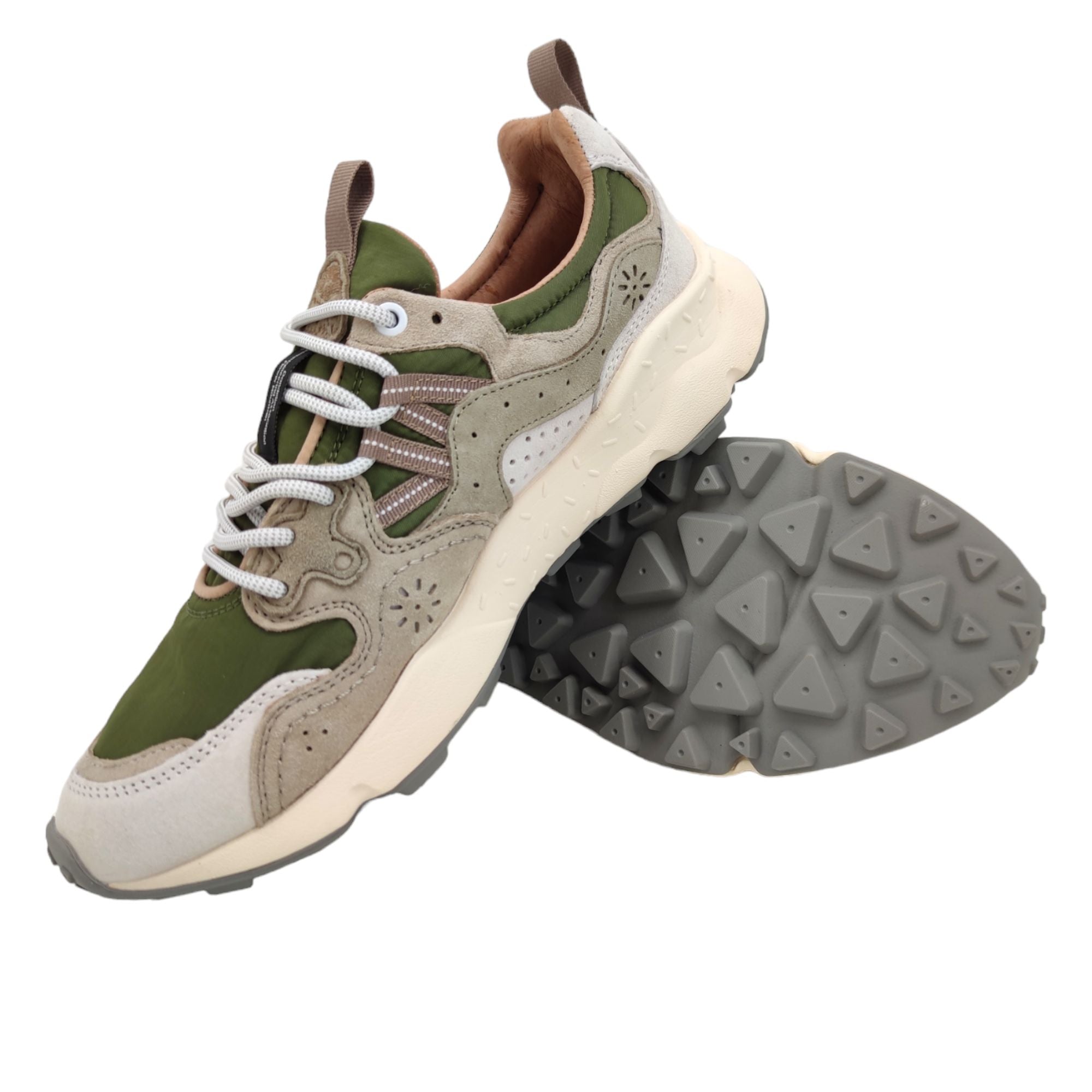 Flowermountain | Scarpe Yamano 3 Uomo Off White/Military/Green - Fabbrica Ski Sises