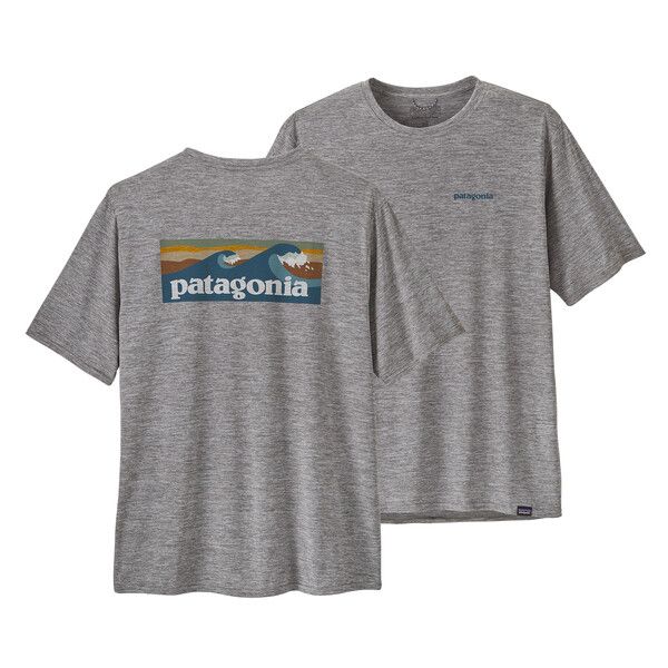 Patagonia | T-shirt Capilene Cool Daily Graphic Uomo Feather Grey - Fabbrica Ski Sises