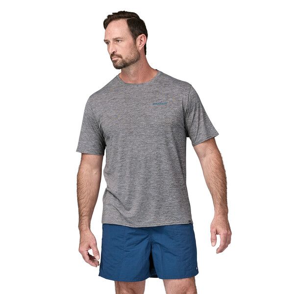 Patagonia | T-shirt Capilene Cool Daily Graphic Uomo Feather Grey - Fabbrica Ski Sises
