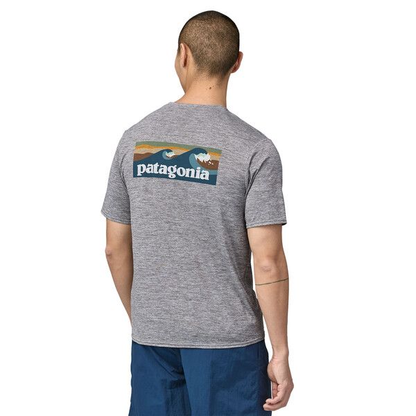 Patagonia | T-shirt Capilene Cool Daily Graphic Uomo Feather Grey - Fabbrica Ski Sises