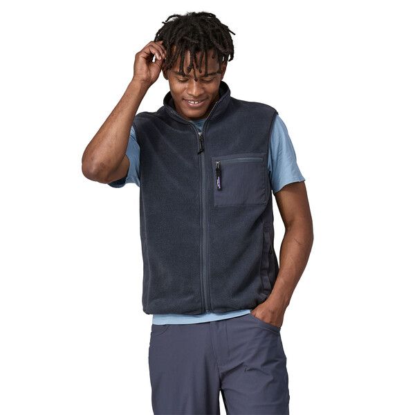 Patagonia | Gilet Synchilla Fleece Uomo Smolder Blue - Fabbrica Ski Sises