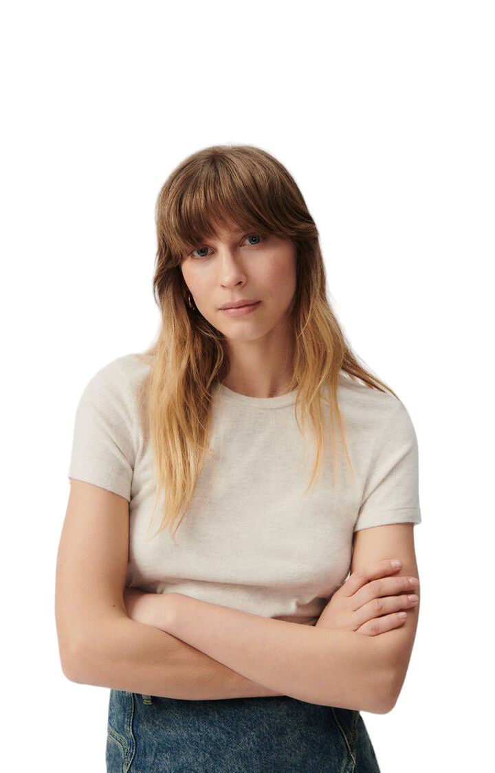 American Vintage | T-shirt Ypawood Donna Heather Grey - Fabbrica Ski Sises