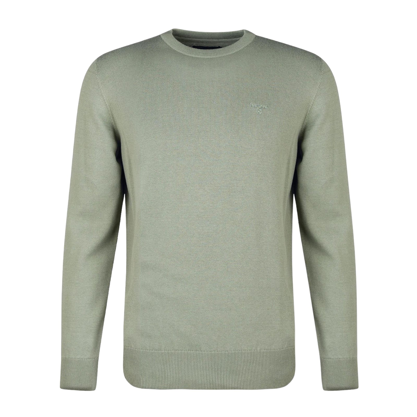 Barbour | Maglia Pima Cotton Crew Neck Uomo Agave Green - Fabbrica Ski Sises