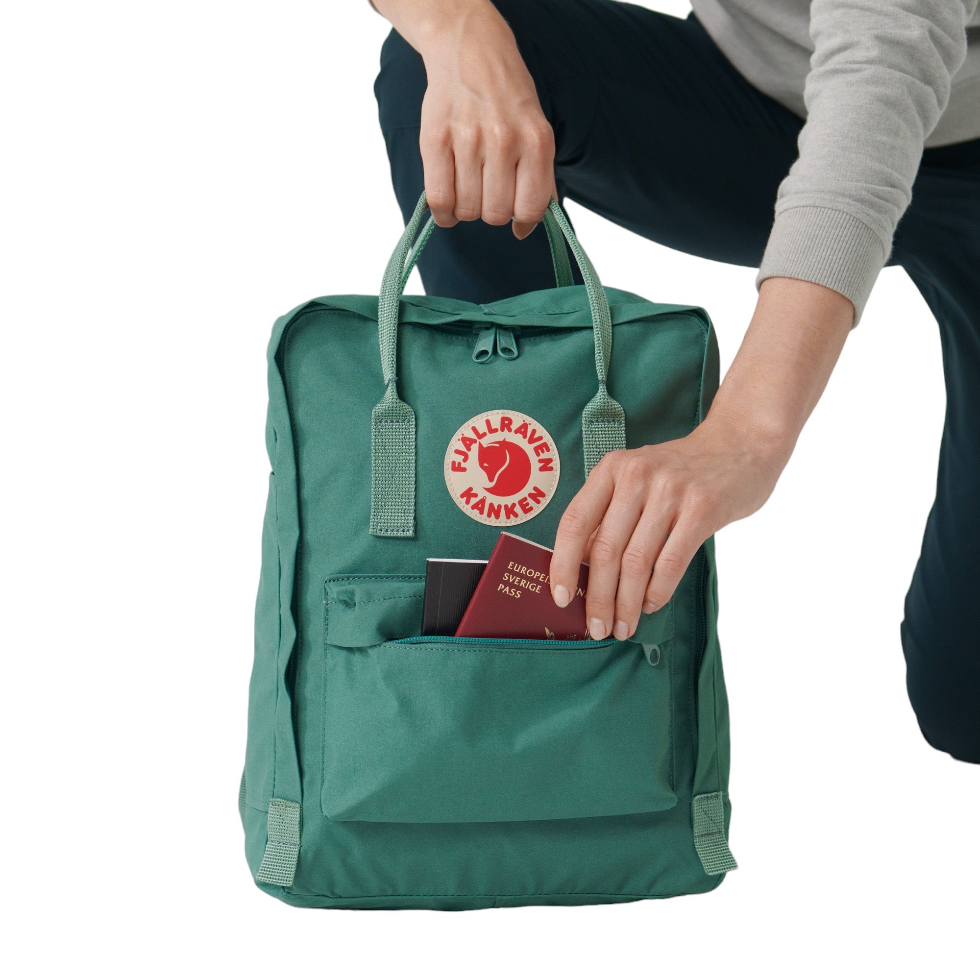 Fjallraven | Zaino Kanken Frost Green - Fabbrica Ski Sises