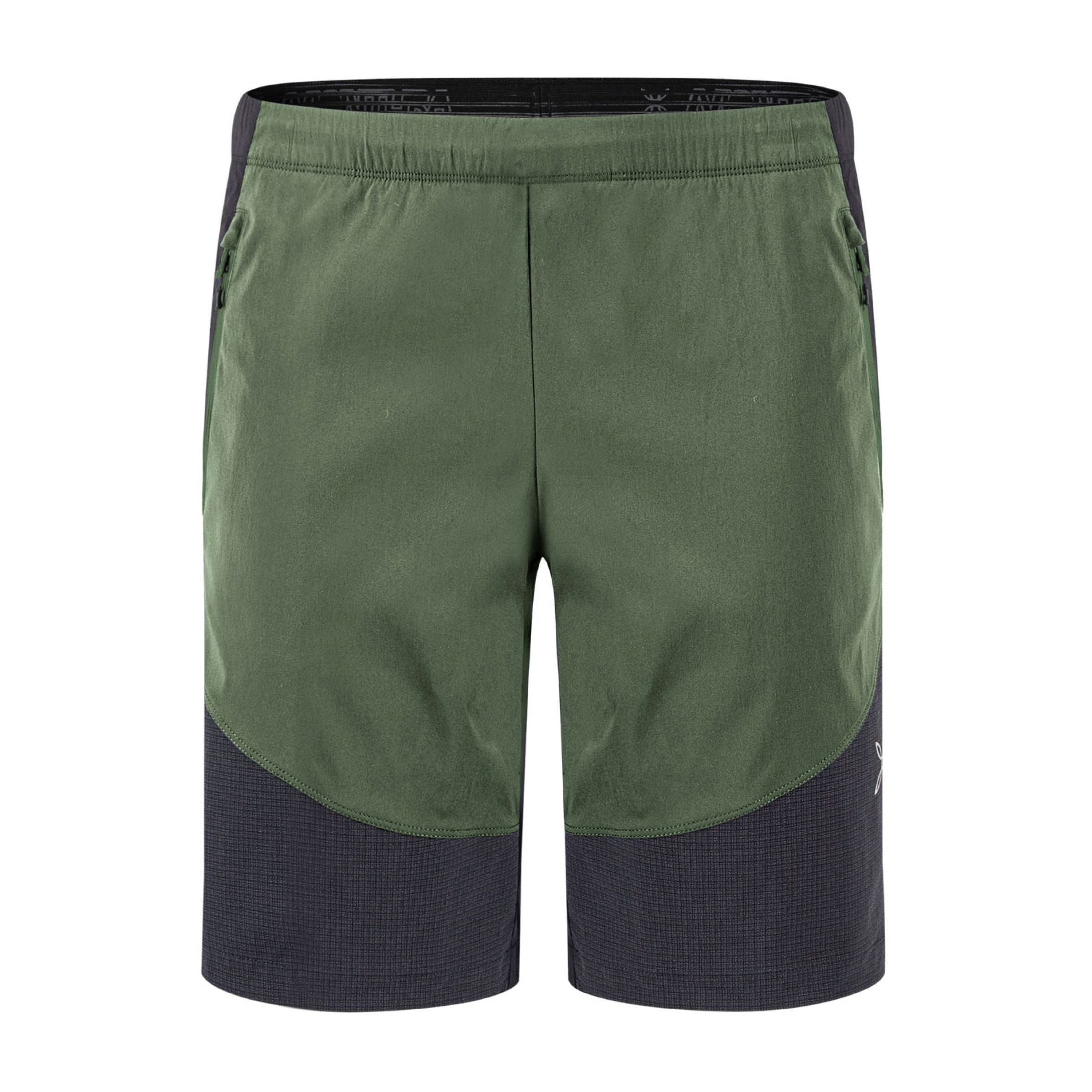 Montura | Pantaloncini Falcade Uomo Verde Salvia - Fabbrica Ski Sises