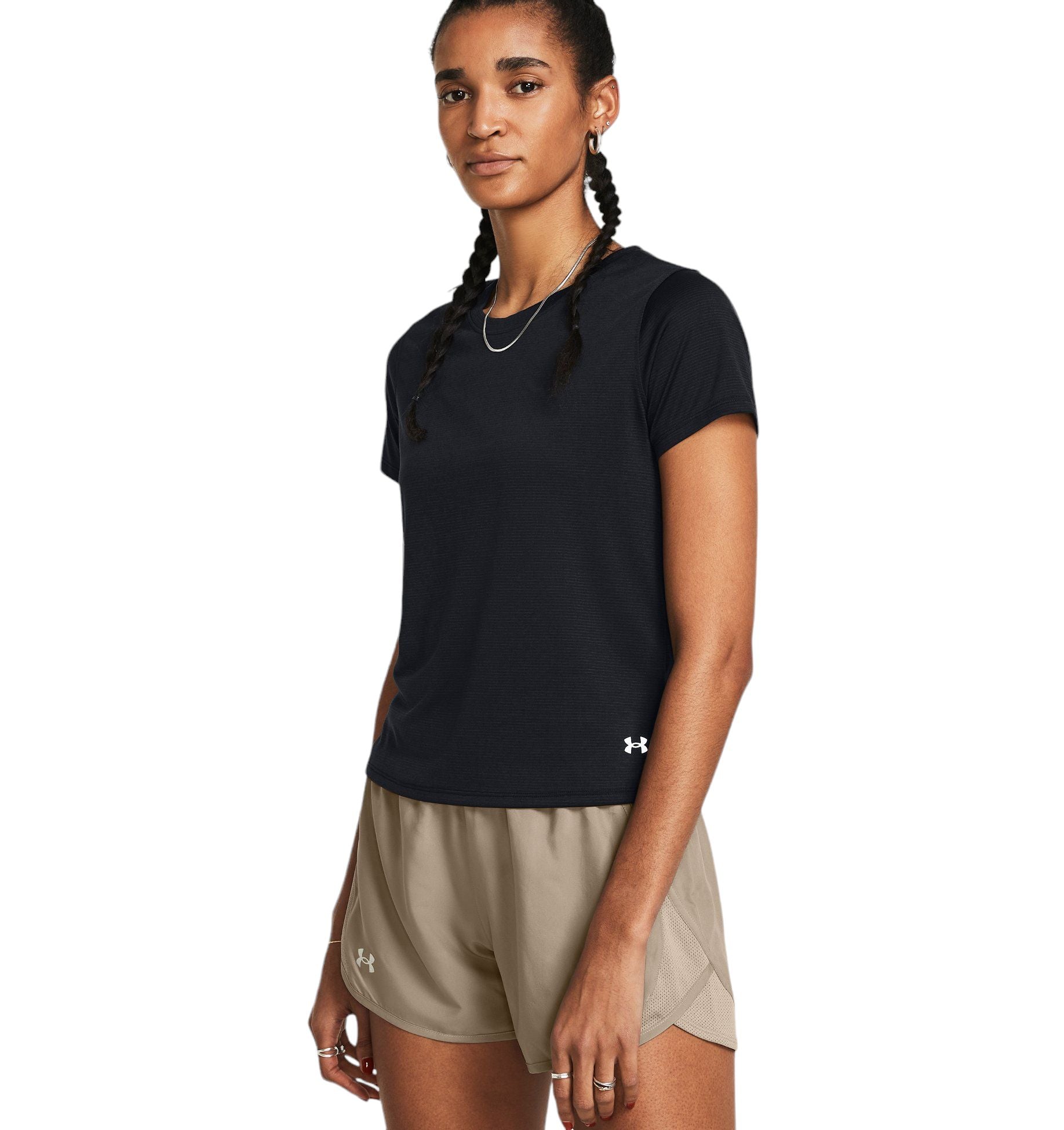 Under Armour | T-shirt Launch Donna Black/Reflective - Fabbrica Ski Sises