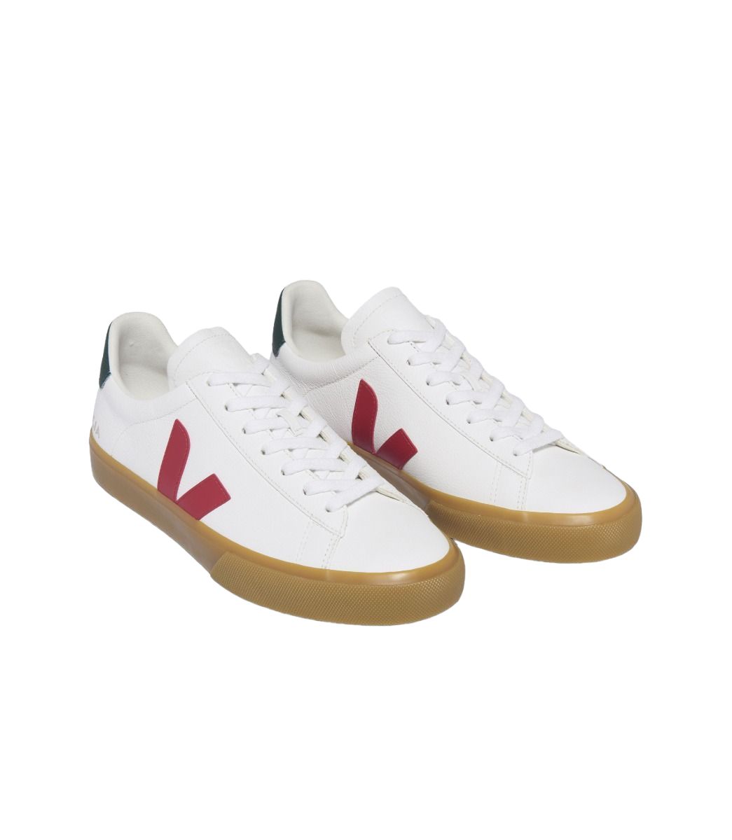 Veja | Scarpe Campo Chromfree Leather Uomo White/Pekin/Poker Natural - Fabbrica Ski Sises